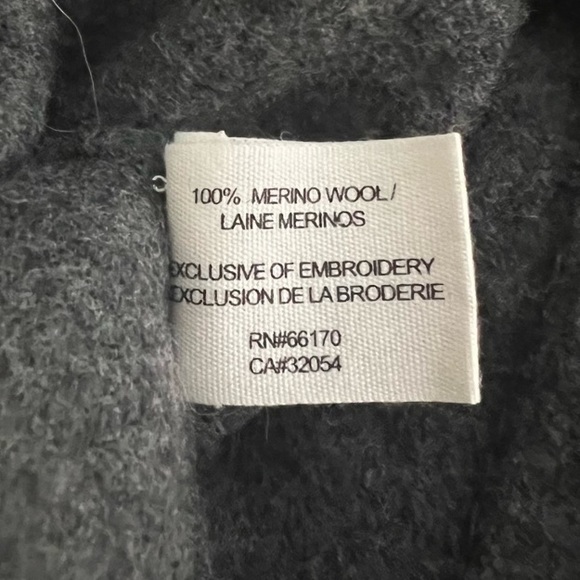 Anthropologie Guinevere Wool Black Coat/Long Jacket/Cardigan - Picture 3 of 12